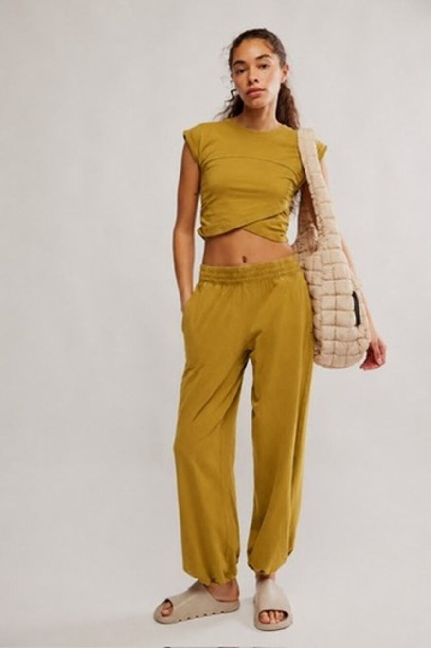 Free People Hot Shot Crossover Set, Yellow, NWT, Size XS